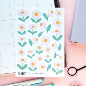 Lovely Lawn Daisy Stickers - Design by Willwa
