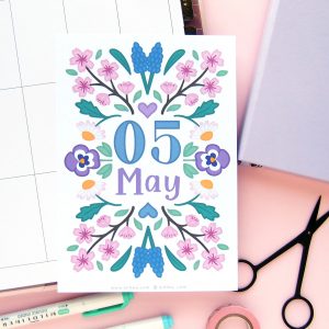 May Flower Cover Page Stickers - Design by Willwa