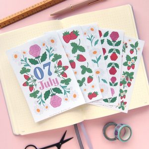 July Flower Sticker Bundle - Design by Willwa