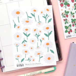 July Flower Sticker Bundle - Design by Willwa