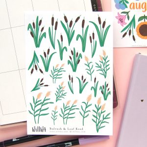 August Flower Sticker Bundle - Design by Willwa