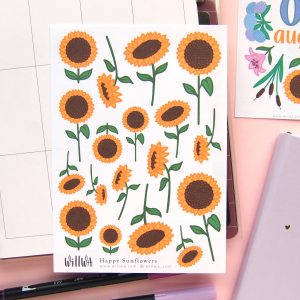 August Flower Sticker Bundle - Design by Willwa