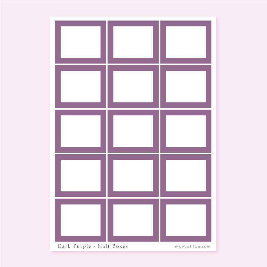 Halloween Half Boxes Stickers - Design by Willwa