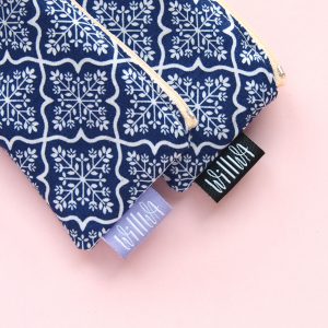 Mini Pencil Cases Blue - Design by Willwa