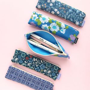 Mini Pencil Cases Blue - Design by Willwa