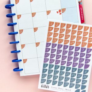 Halloween Corner Date Stickers - Design by Willwa
