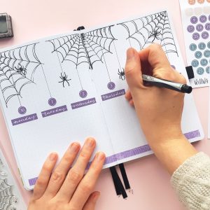 Halloween Typewriter Key Date Stickers - Design by Willwa