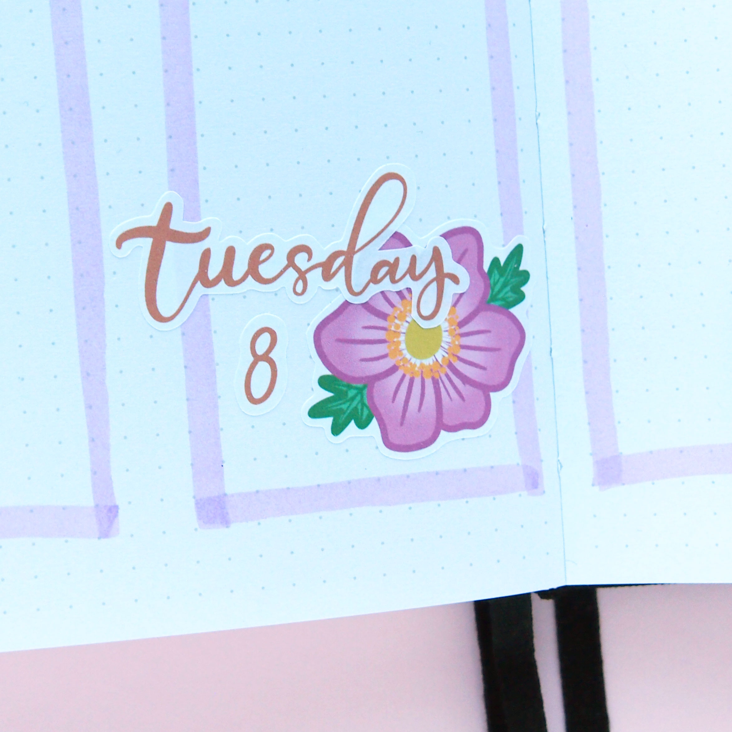 Halloween Lettering Weekdays Stickers - Design by Willwa