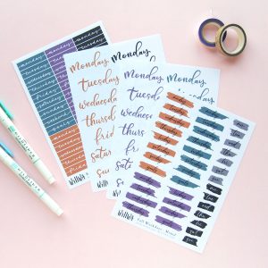Halloween Weekdays Stickers - Design by Willwa