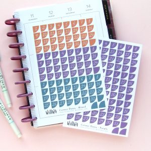 Halloween Corner Date Stickers - Design by Willwa