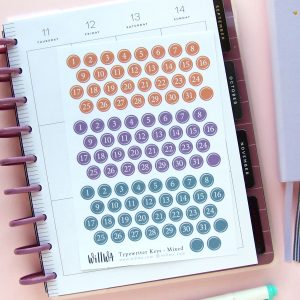 Halloween Typewriter Key Date Stickers - Design by Willwa