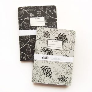 A6 Notebook Gray & Black