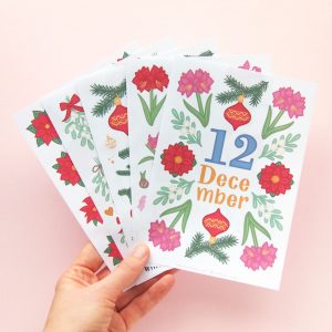 December Flower Sticker Bundle - Design by Willwa