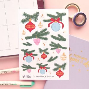 December Flower Sticker Bundle - Design by Willwa