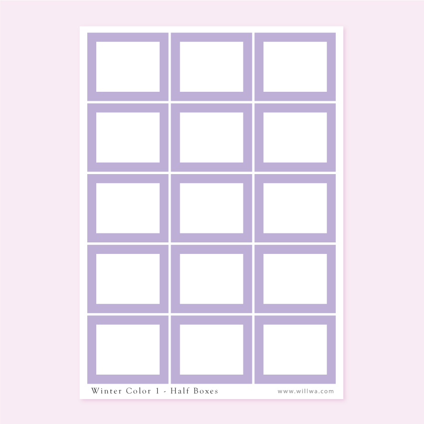 Winter Boxes Sticker Bundle - Design by Willwa