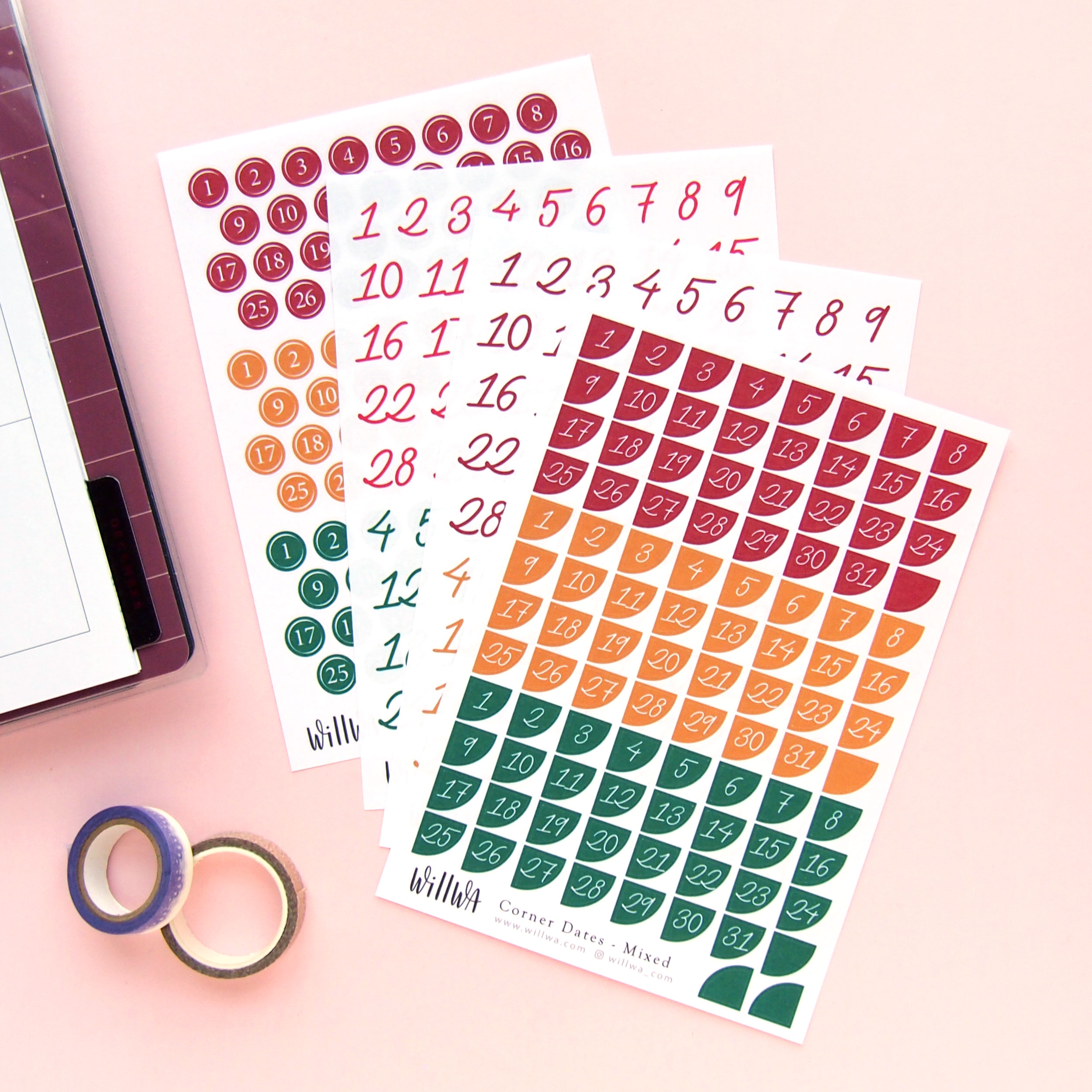 Christmas Dates Stickers - Design by Willwa