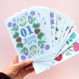 Monthly Floral Cover Page Stickers - Design by Willwa