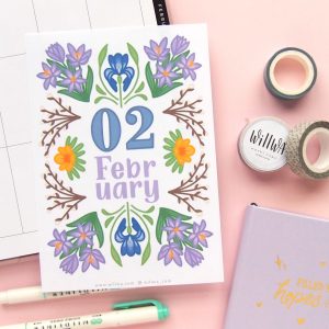 February Flower Sticker Bundle - Design by Willwa