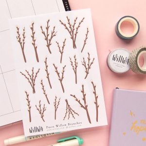 February Flower Sticker Bundle - Design by Willwa