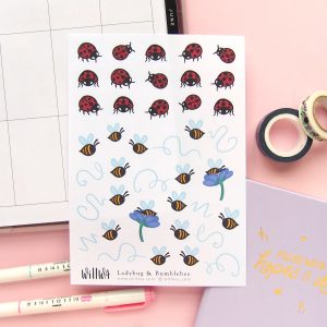 March Flower Sticker Bundle - Design by Willwa