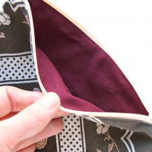 Flowers Brown Pencil Case - Design by Willwa