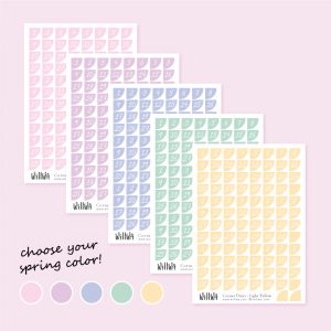 Spring Date Stickers - Design by Willwa