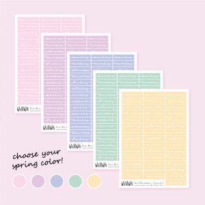 Spring Days Stickers - Design by Willwa
