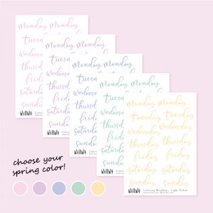 Spring Days Stickers - Design by Willwa
