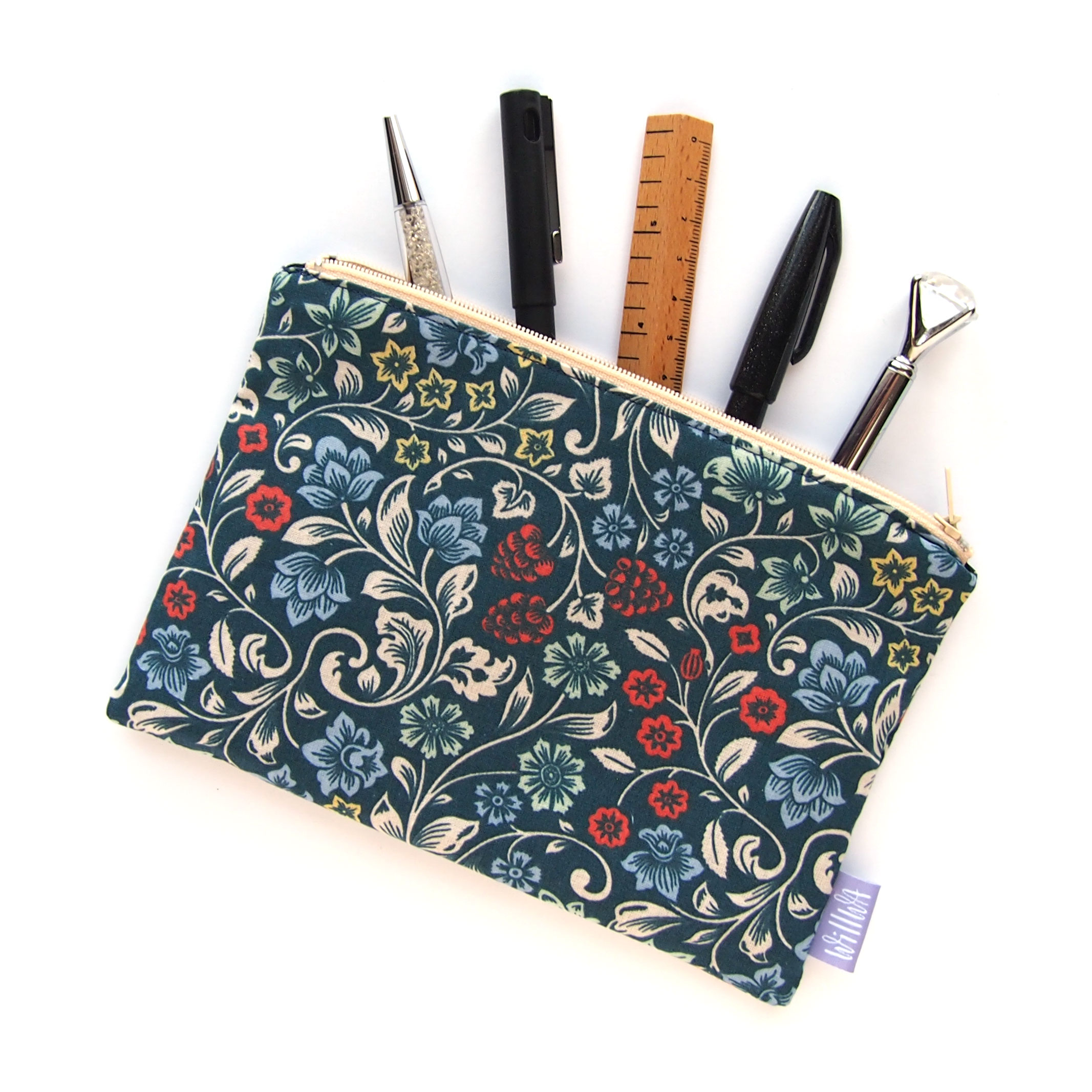 Flower Vines Pencil Case - Design by Willwa