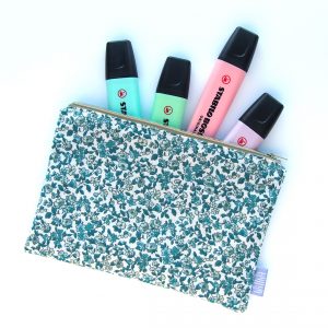 Green Baby Florals Pencil Case - Design by Willwa