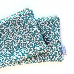 Green Baby Florals Pencil Case - Design by Willwa