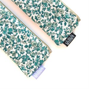 Green Baby Florals Mini Pencil Case - Design by Willwa