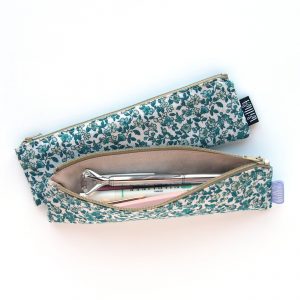 Green Baby Florals Mini Pencil Case - Design by Willwa