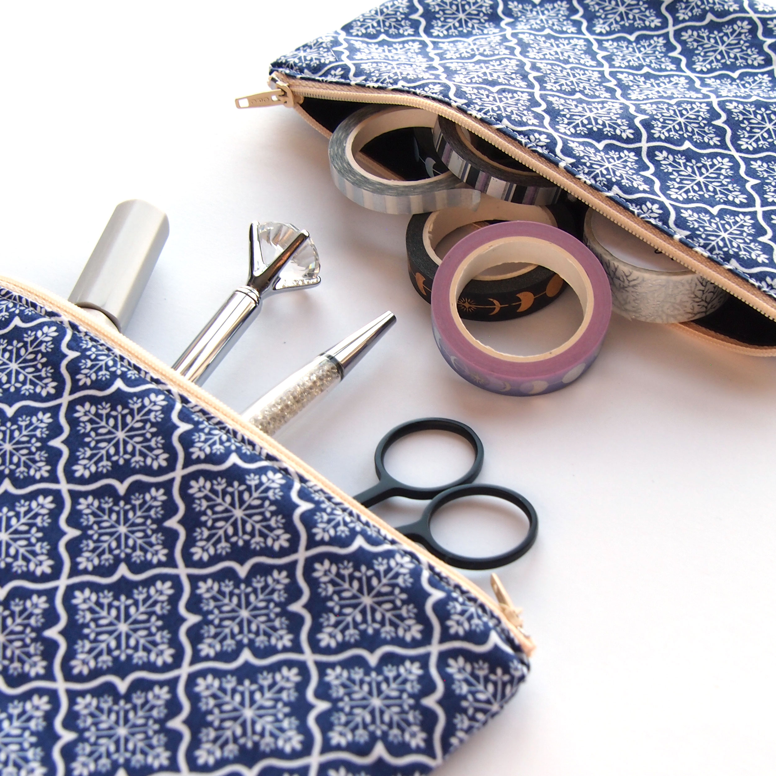 Ice Flowers Pencil Case - Design by Willwa