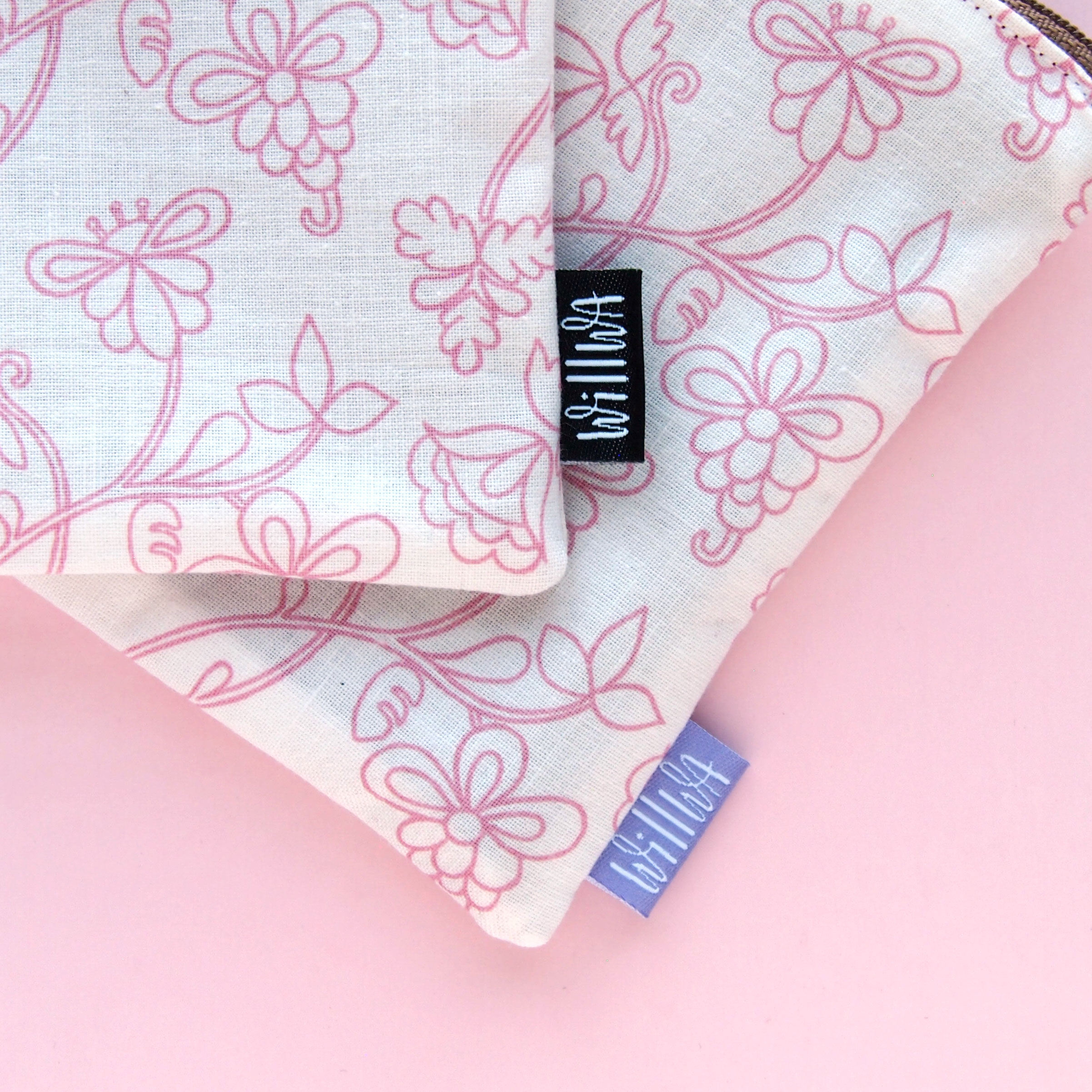 Lined Florals Pencil Case - Design by Willwa