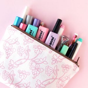 Lined Florals Pencil Case - Design by Willwa