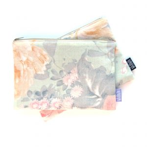 Mint Green Flowers Pencil Case - Design by Willwa