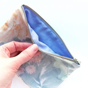 Mint Green Flowers Pencil Case - Design by Willwa