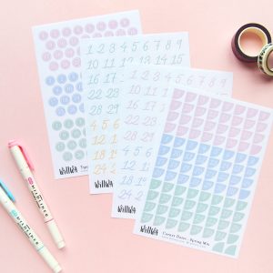 Spring Date Stickers - Design by Willwa