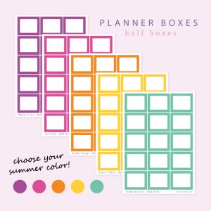 Summer Half Boxes Sticker - Design by Willwa