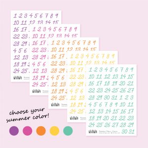 Summer Date Stickers - Design by Willwa