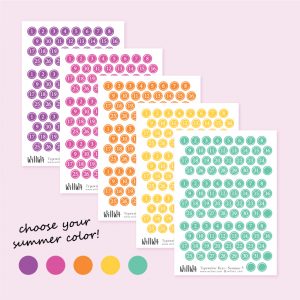 Summer Date Stickers - Design by Willwa