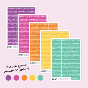 Summer Days Stickers - Design by Willwa