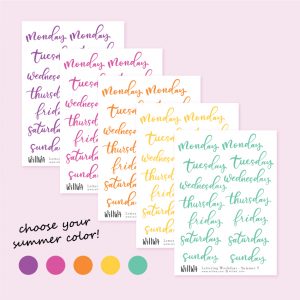 Summer Days Stickers - Design by Willwa