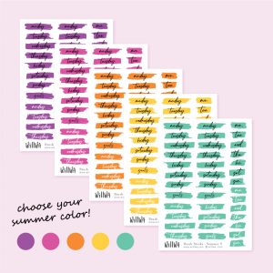 Summer Days Stickers - Design by Willwa
