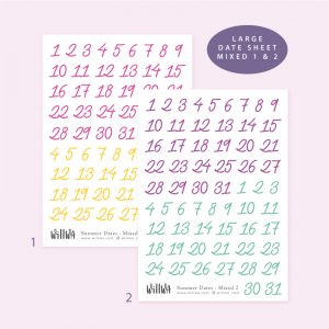 Summer Date Stickers - Design by Willwa