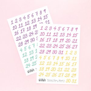 Summer Date Stickers - Design by Willwa