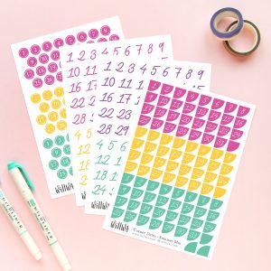 Summer Date Stickers - Design by Willwa