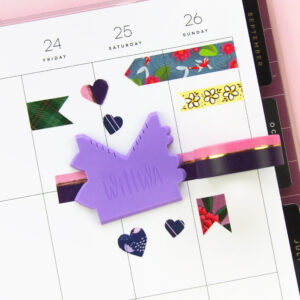 Washi Cutter Flag & Hearts - Design by Willwa