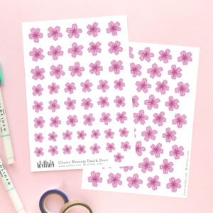 Cherry Blossom Duth Door Stickers - Design by Willwa